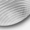 Designart - Fractal Bulgy White 3D Waves' Abstract Circle Metal Wall Art